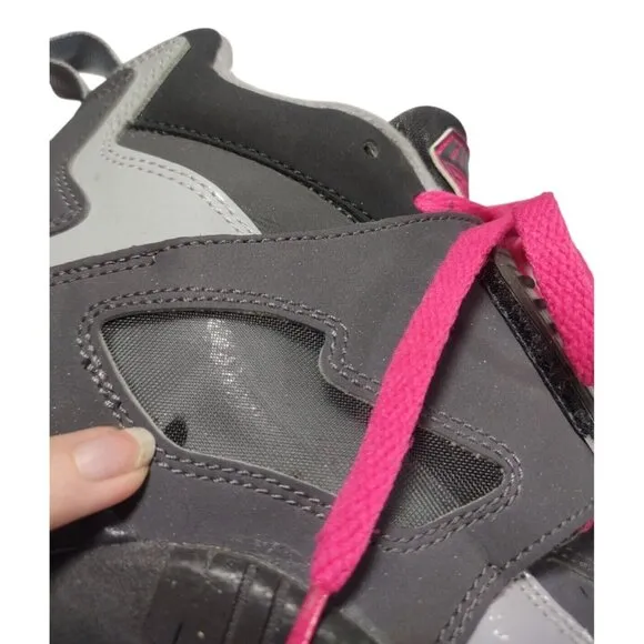 Nike Air Diamond Turf 2 Pink Grey Shoes 407911 006 Size 6.5Y / Size 5.5 …