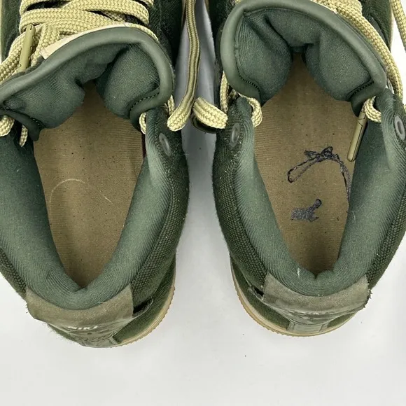 Nike Air Force 1 High Utility Shoes Women's 6 Olive Sequoia Green Excellent Cond