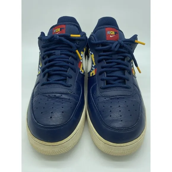 Nike Air Force 1 Low Mens Size 10.5 Blue Athletic Casual Shoes Sneakers