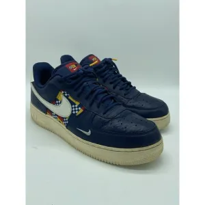 Nike Air Force 1 Low Mens Size 10.5 Blue Athletic Casual Shoes Sneakers