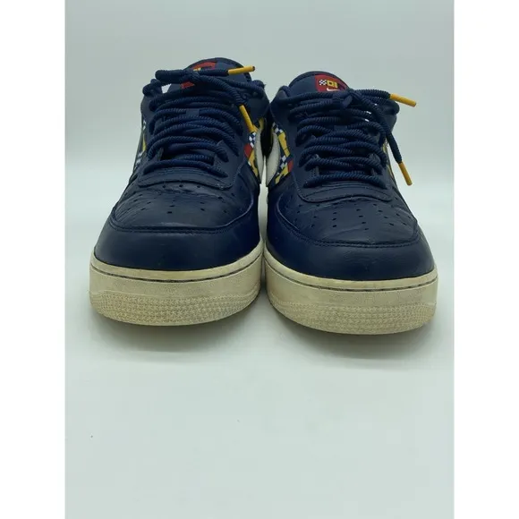 Nike Air Force 1 Low Mens Size 10.5 Blue Athletic Casual Shoes Sneakers