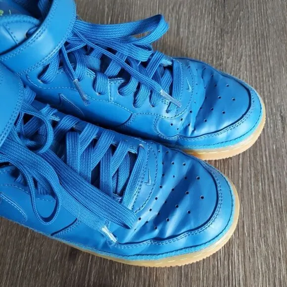 Nike Air Force 1 MID LV8 GS Size 6.5Y Blue Athletic Shoes Sneakers 820342-400