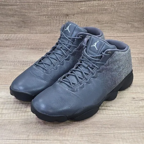 Nike Air Jordan Horizon Low Premium Men's Sz 12 Gray Black Sneakers (850678-003)