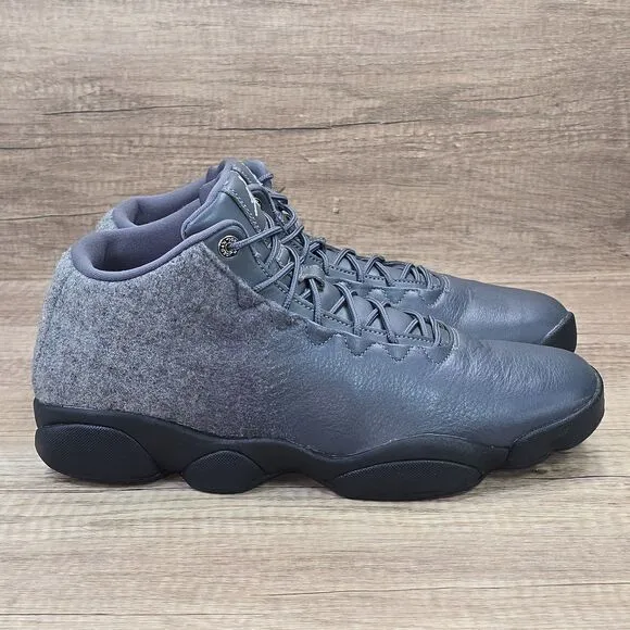 Nike Air Jordan Horizon Low Premium Men's Sz 12 Gray Black Sneakers (850678-003)