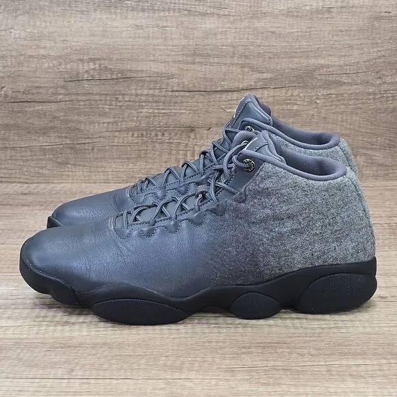 Nike Air Jordan Horizon Low Premium Men's Sz 12 Gray Black Sneakers (850678-003)