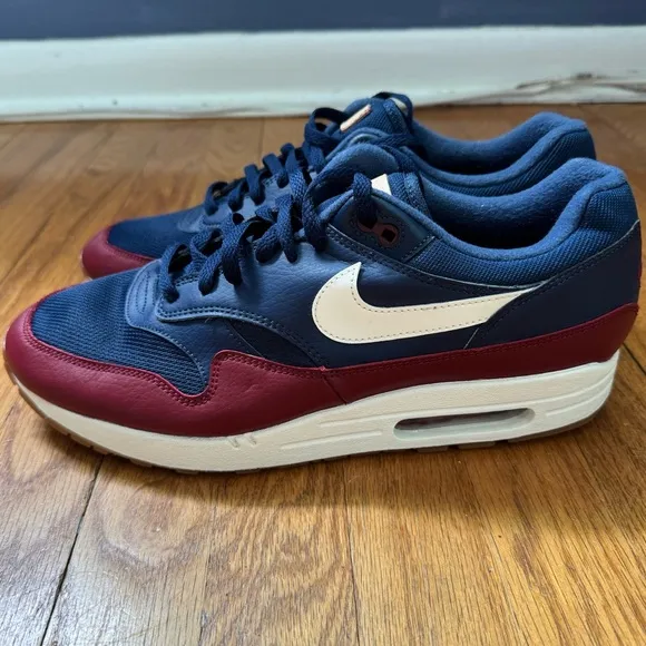 Nike Air Max 1 Navy Team Red Gum Men’s Size 12 (AH8145-400) Sneakers Shoes OG