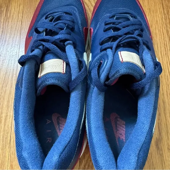 Nike Air Max 1 Navy Team Red Gum Men’s Size 12 (AH8145-400) Sneakers Shoes OG