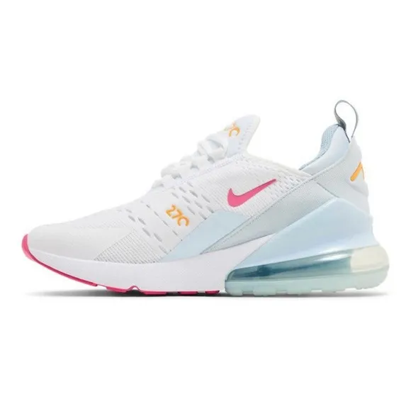 Nike Air Max 270 GS White and Pinksicle Sneakers