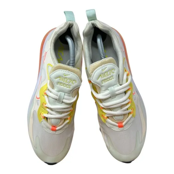 Nike Air Max 270 React CV8818-102 Womens Shoes Sneaker Running Mesh Size 9.5