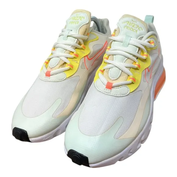 Nike Air Max 270 React CV8818-102 Womens Shoes Sneaker Running Mesh Size 9.5