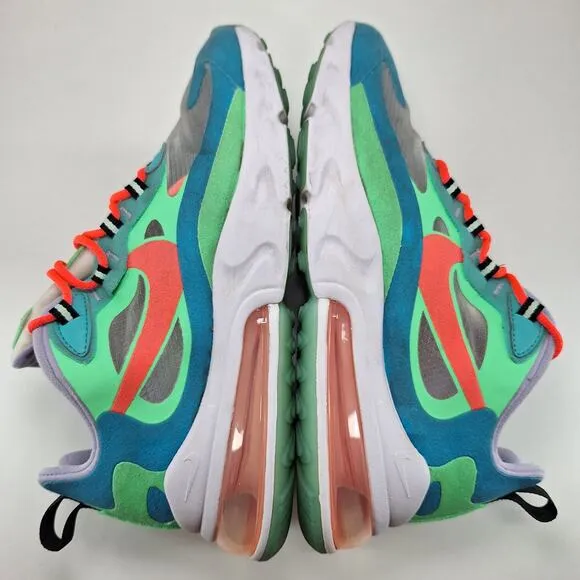 Nike Air Max 270 React Electro Green Lagoon Shoes AT6174-300 Women's Size 7.5