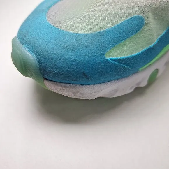 Nike Air Max 270 React Electro Green Lagoon Shoes AT6174-300 Women's Size 7.5