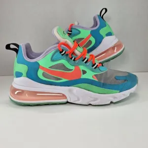 Nike Air Max 270 React Electro Green Lagoon Shoes AT6174-300 Women's Size 7.5