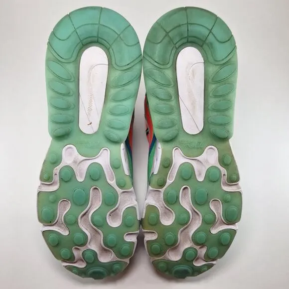 Nike Air Max 270 React Electro Green Lagoon Shoes AT6174-300 Women's Size 7.5
