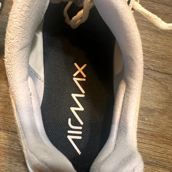 Nike Air Max 270 React Running Athletic Shoes White Fossil Summit CT1287-100 S 9