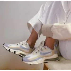 Nike Air Max 270 React Running Athletic Shoes White Fossil Summit CT1287-100 S 9