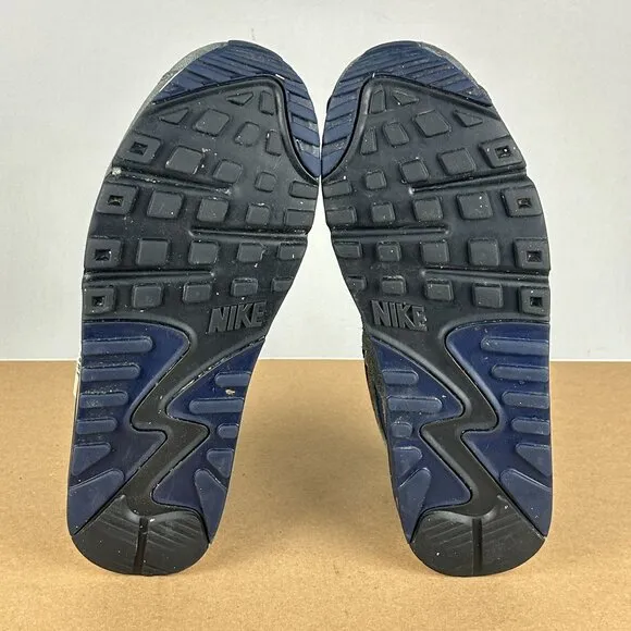 Nike Air Max 90 SE Running Club Deep Royal Athletic Shoes Mens 8.5 Blue Red