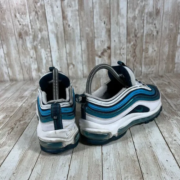 Nike Air Max 97 Athletic Sneaker Blue White Gradient Wave‎ Design 4.5Y Womens 6