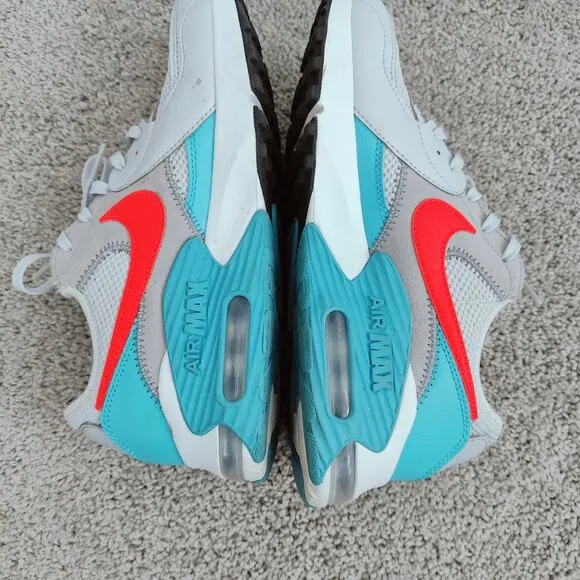 Nike Air Max Women's Size 8.5 Blue Gray Orange Running Shoes Sneakers CD5432-008