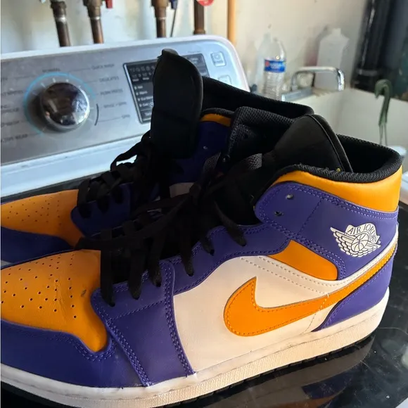 Nike Athletic Shoes - Purple, Orange, and White