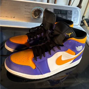 Nike Athletic Shoes - Purple, Orange, and White