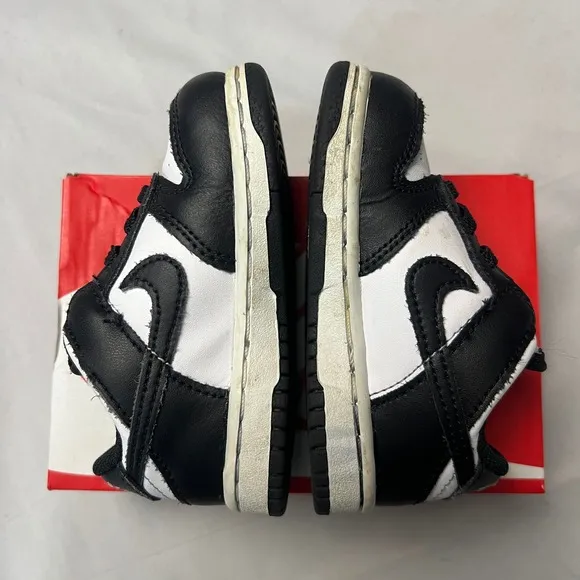 Nike Dunk Low &amp; Air Max 270 Go Toddler Sneakers Bundle - Black White Green 6C