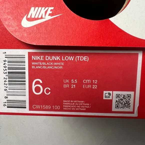Nike Dunk Low &amp; Air Max 270 Go Toddler Sneakers Bundle - Black White Green 6C