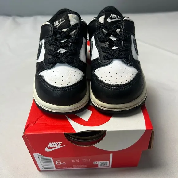 Nike Dunk Low &amp; Air Max 270 Go Toddler Sneakers Bundle - Black White Green 6C