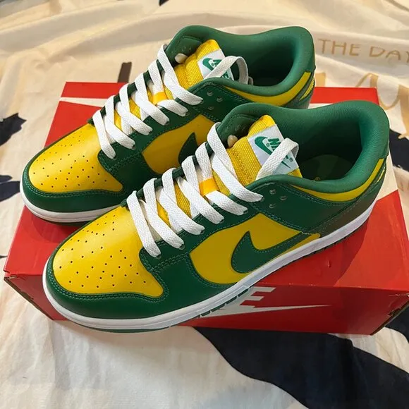 Nike Dunk Low Sp Shoes Varsity Maize Pine Green