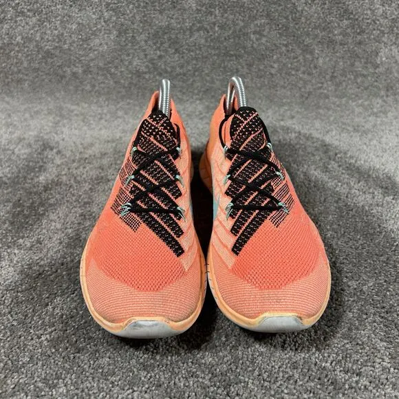 Nike Free 3.0 Flyknit Athletic Running Shoes Orange 718420-008 Women's Size 9.5