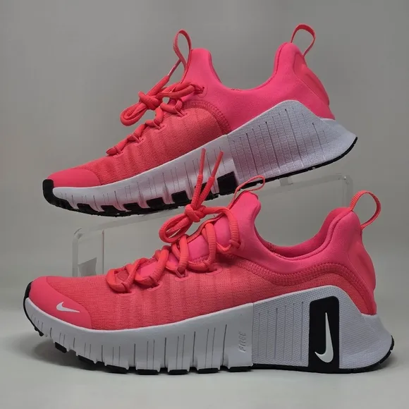Nike Free Metcon 6 'Hot Punch' Pink White FJ7126-600 Women's Size 7 Shoes New