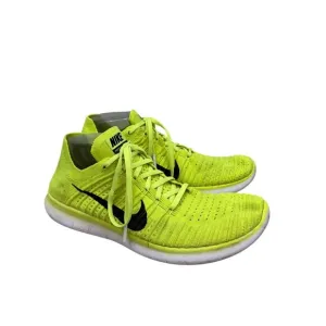 Nike Free RN Flyknit Olympic USA Volt Yellow Sneakers Shoes 842545-701 Mens 10.5