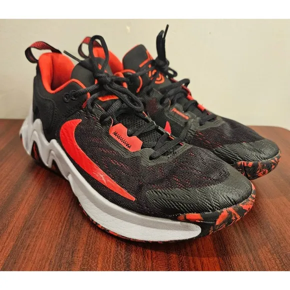 Nike Giannis Immortality 2 Basketball Shoes Black Red Low Top DM0825-005 9.5