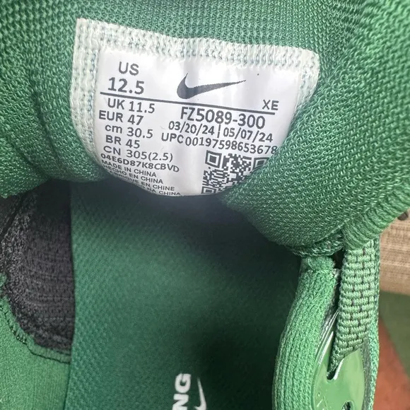 Nike NY Jets Pegasus 41 Sneakera FZ5089-300 Green White Men Size 12.5 New
