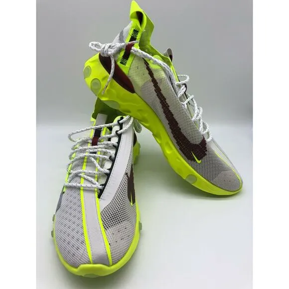 Nike React ISPA Sneakers Platinum Volt Running Shoes CT2692 002 Men's Size 10🛒