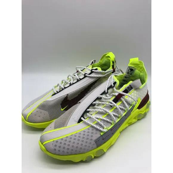 Nike React ISPA Sneakers Platinum Volt Running Shoes CT2692 002 Men's Size 10🛒