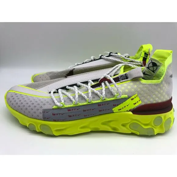 Nike React ISPA Sneakers Platinum Volt Running Shoes CT2692 002 Men's Size 10🛒