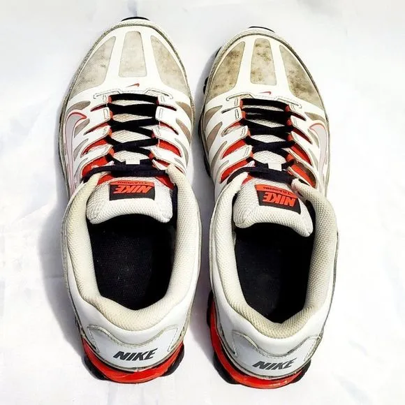 Nike Reax 8 TR Mesh Athletic Training‎ Sneakers Mens 10.5 Gray/Orange 621716-027