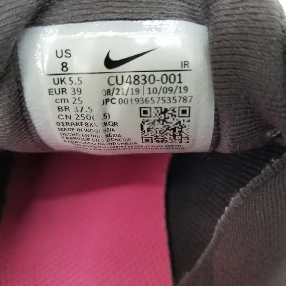 Nike Revolution 5 Shoes Womens 8 Gray Blue Athletic Running Walking Lace Up