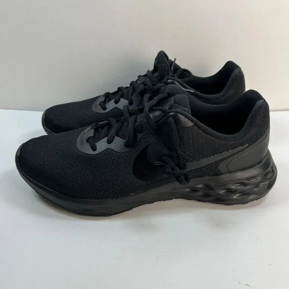 Nike Running Shoes Mens Size 11 Black Sneakers Revolution 6 DC3728-001