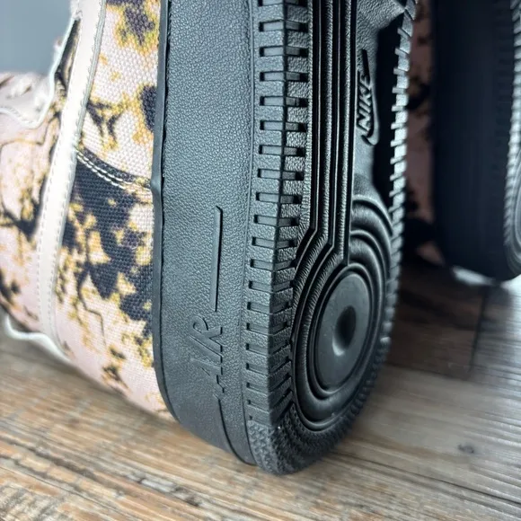 Nike Shoes Mens 10.5 Air Force 1 High Tops Acid Wash Print Swoosh Streetwear