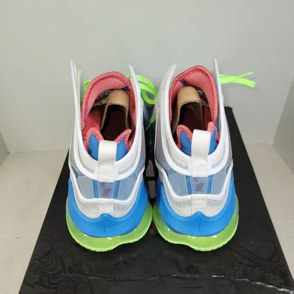 Nike Shoes Mens Sz 12 LeBron XIX 19 GS Dutch Blue Lime Glow Sneakers DC9339-400