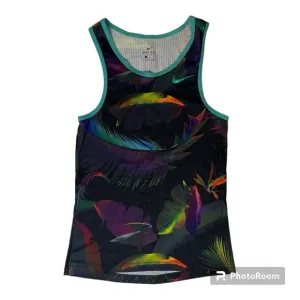 NIKE Shoes of Paradise logo Dri-Fit Mesh Jersey Tank Top Muscle Shirt Medium