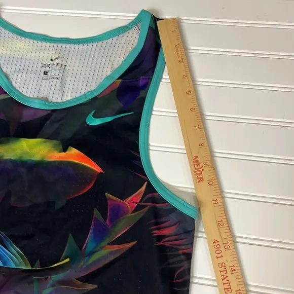 NIKE Shoes of Paradise logo Dri-Fit Mesh Jersey Tank Top Muscle Shirt Medium