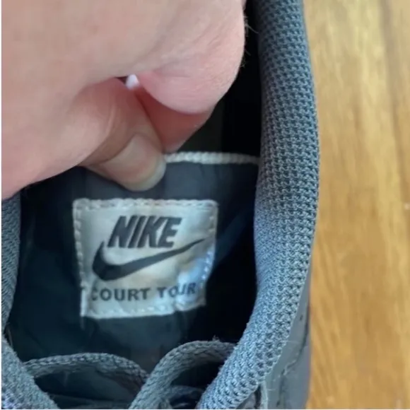 Nike Sneakers Court Tour Skateboard Basketball Gray White Athletic Casual 10.5
