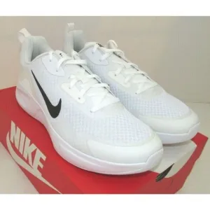 NIKE Wearallday White Black Mesh All Day Athletic Sneakers Mens Shoes CJ1682-101