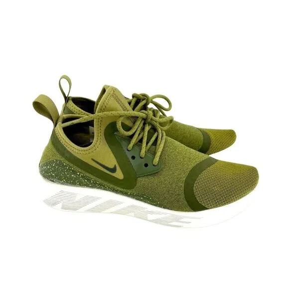 Nike Womens Lunarcharge BR 942060-600 Green Running Shoes Sneakers Size 7.5