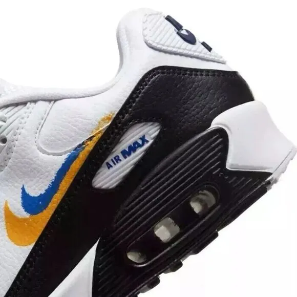 Nike Air Max 90 GS NN FJ4592-100 Sneakers Big Kids White Running Shoes NR9041