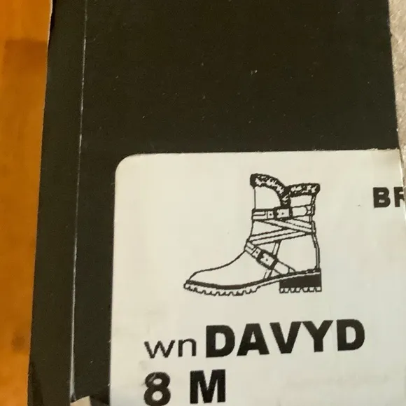 Nine West Davyd Wedge Buckle Booties Brown Suede Leather Women's Winter Boots 8