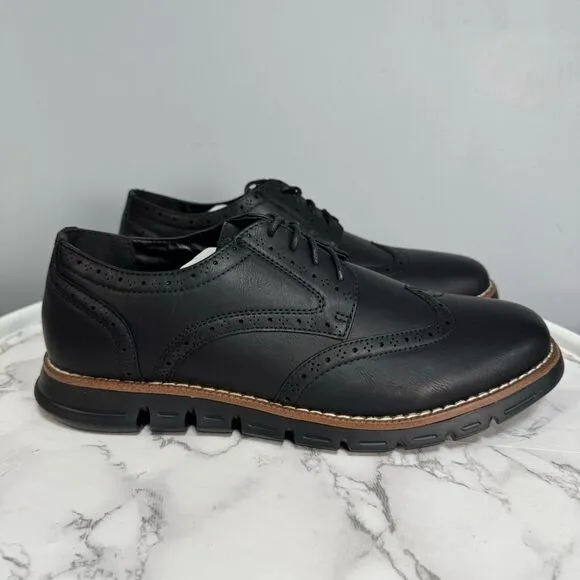 Nine West Mens Lace Up Oxford Cushioned Dress Shoes Size 10 # Box K127
